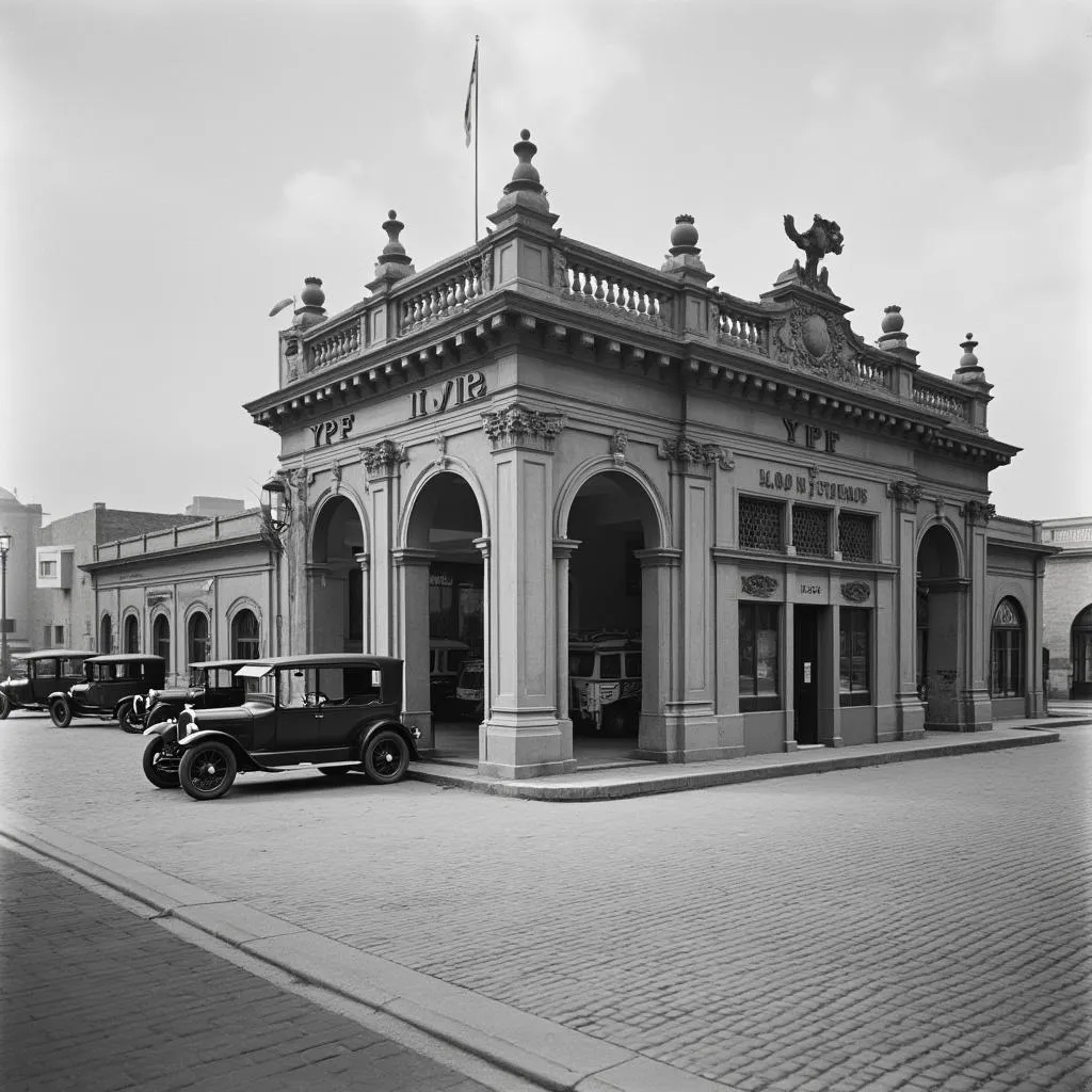 Estación YPF histórica de los años 1920