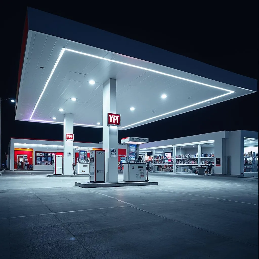 Estación YPF moderna