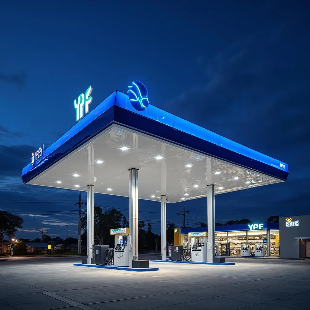 Estación YPF premium con servicios exclusivos