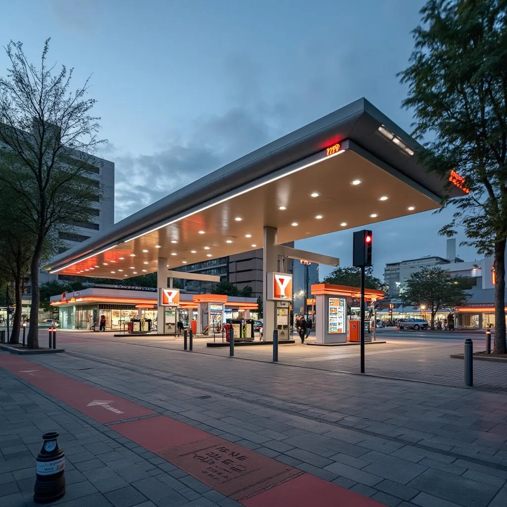 Estación YPF urbana en Córdoba